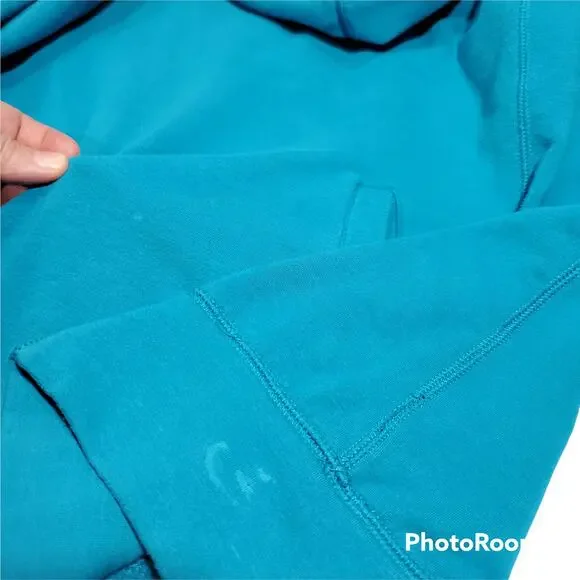 Zella | Teal Sweatshirt with Twisted Cowl Neck | Size Small - Picture 4 of 5